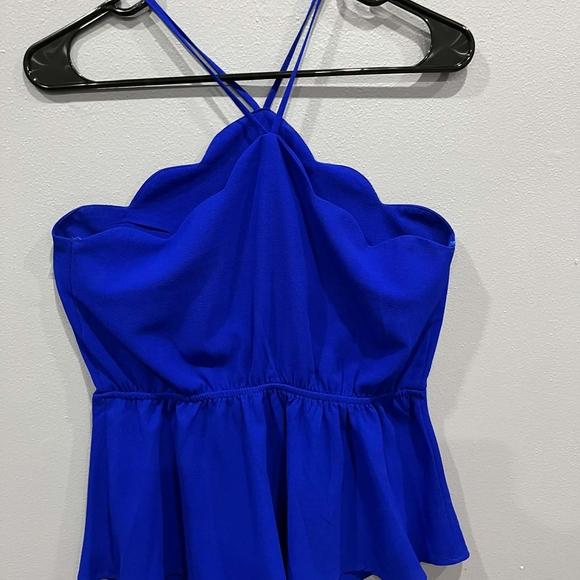 Monteau Royal Blue Scalloped Camisole - Picture 3 of 4